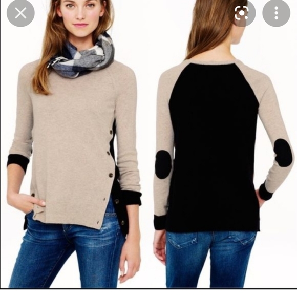 J. Crew Sweaters - J Crew Merino wool side button sweater size XS
